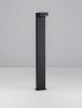 Minimalistyczny słupek ogrodowy klasyczny LED prostokątny aluminiowy czarny uniwersalny IP65 CALMARE LE75121 Luces Exclusivas